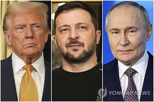 트럼프, 젤렌스키, 푸틴. [AP 연합뉴스 자료사진]